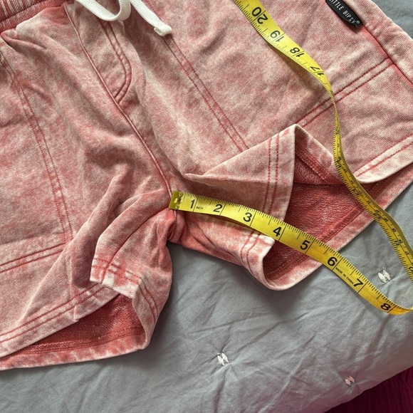 New Little Bipsy Pink‎ Acid Wash Surf Athleisure Loungrwear Shorts Size XS - Picture 8 of 8